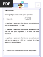 Ficheiro de Problemas 4.º ano