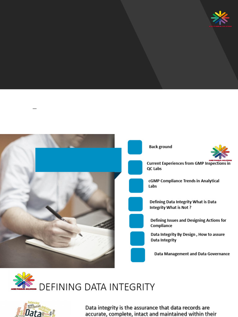 Ensuring Data Integrity in Pharma Labs | PDF | Verification And ...