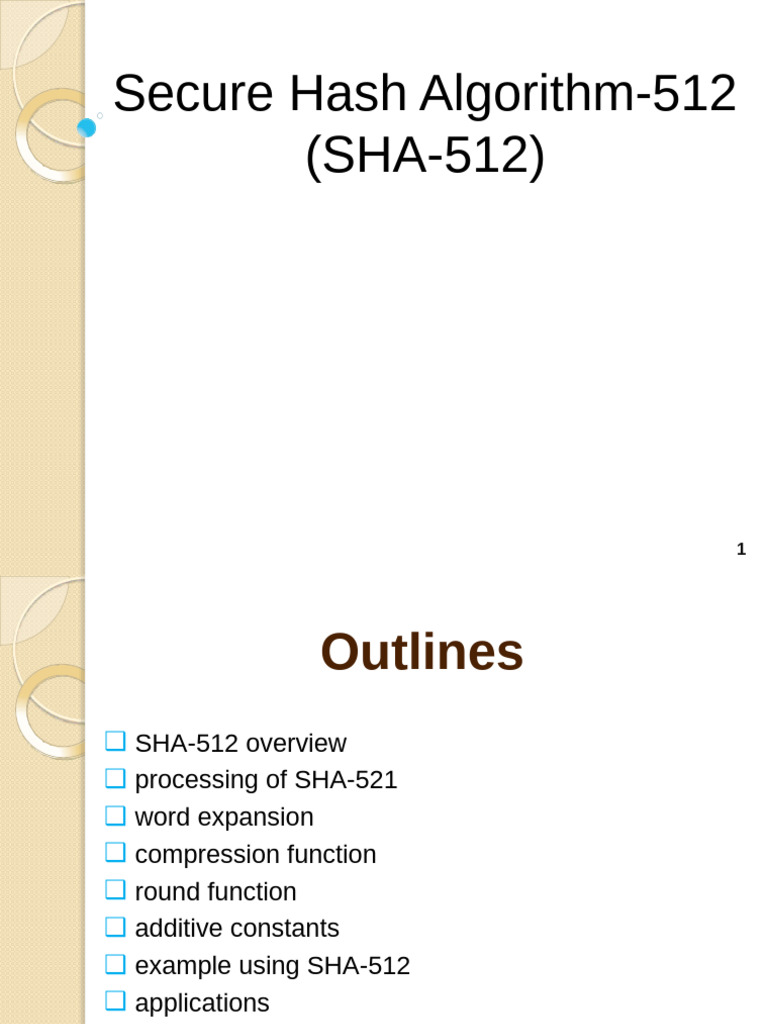 SHA-512 Overview and Example | PDF | Error Detection And Correction ...