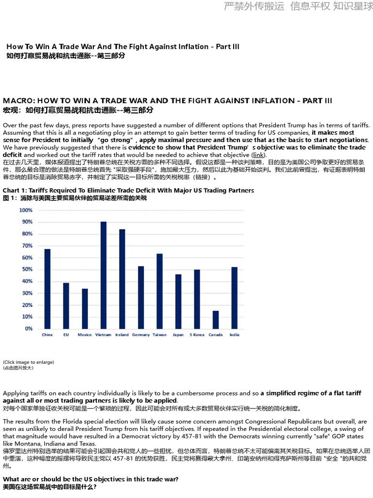 citi第三篇：关税的三种情形| PDF | Balance Of Trade | Tariff