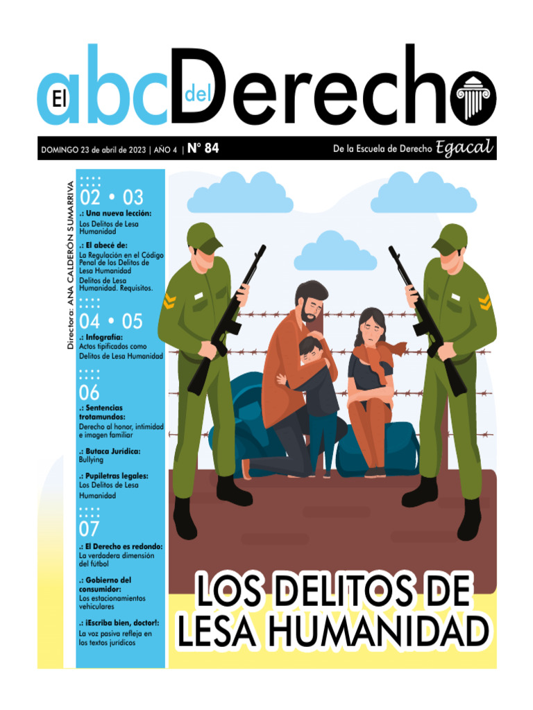 SUPLEMENTO 84 Delitos de Lesa Humanidad | PDF | Crímenes contra la ...