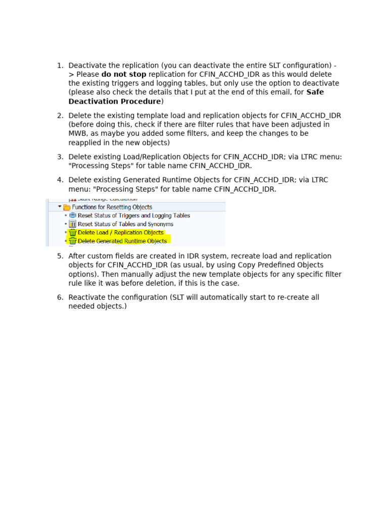 SLT Configuration for CFIN_ACCHD_IDR | PDF
