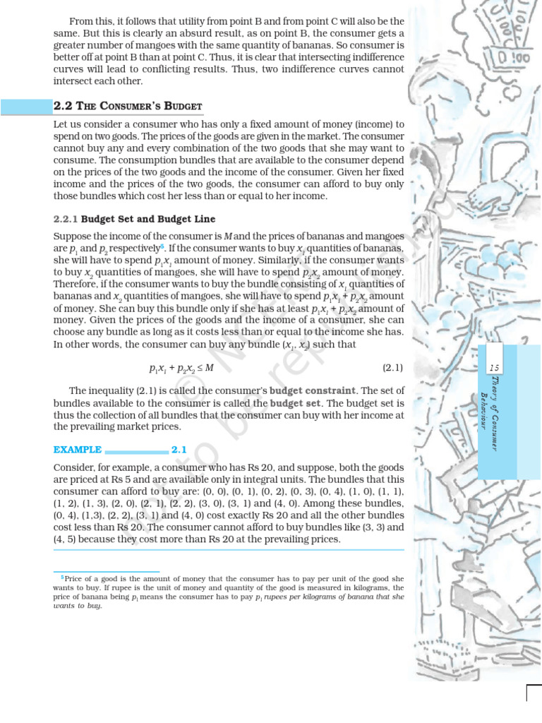 Budget Set and Budget Line Explained | PDF | Economic Theories ...