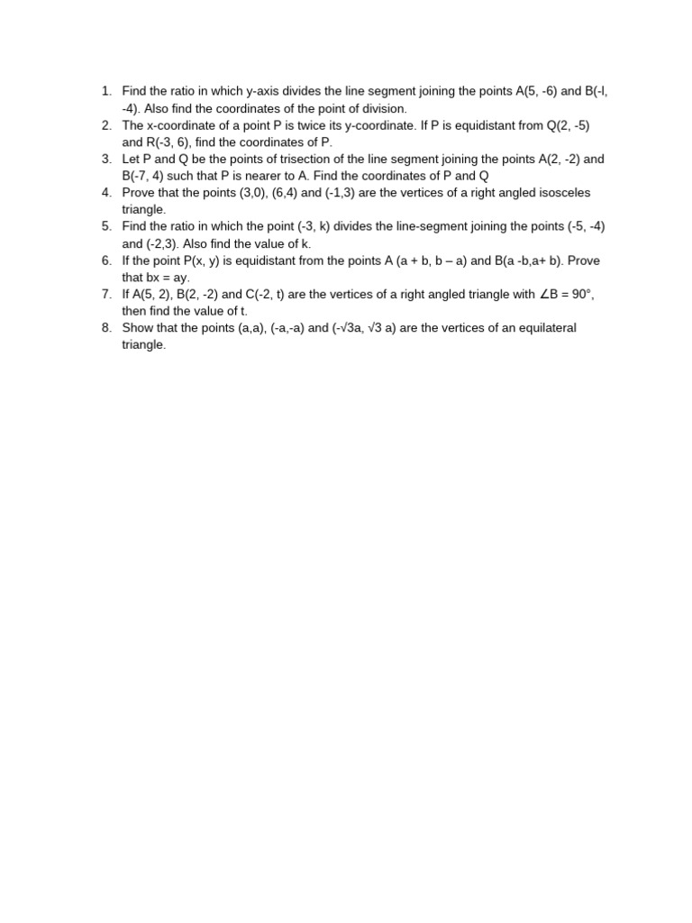 Geometry Problems on Points and Triangles | PDF