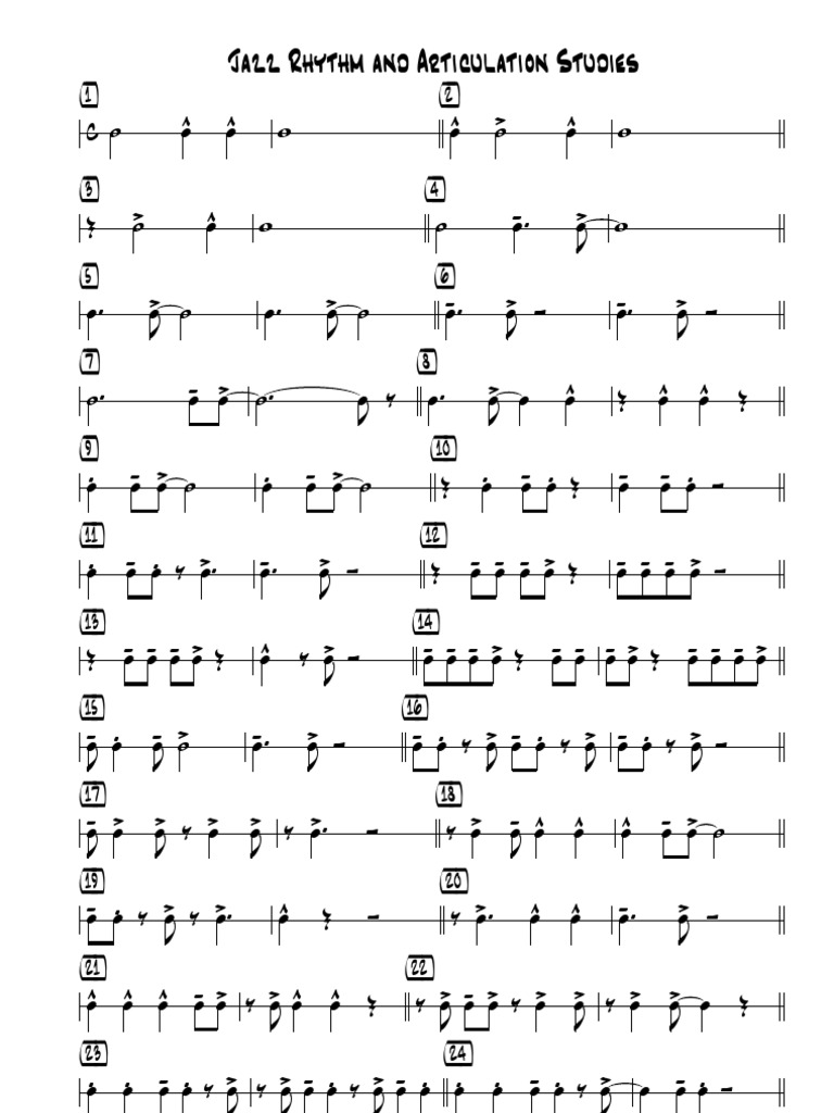 Jazz Rhythm And Articulation Studies 2 Pdf Ordinateurs