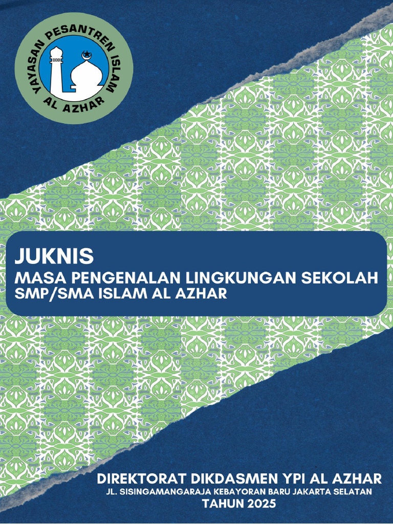 JUKNIS MPLS SMP-SMA ISLAM AL AZHAR TA. 2025-2026 NEW (Jenjang SMPIA) | PDF