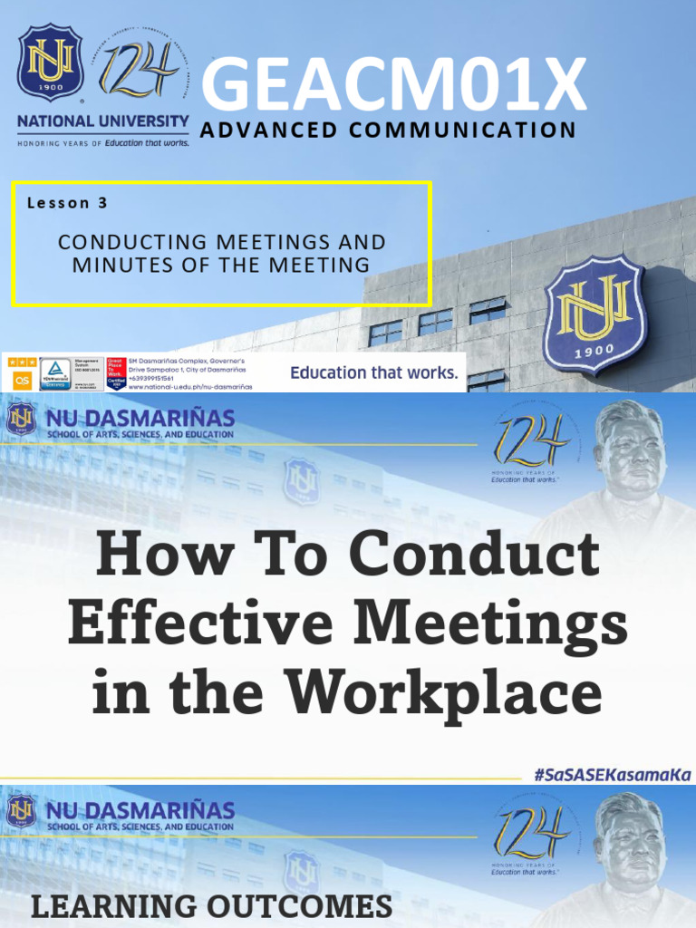 Effective Meeting Conduct Guide | PDF