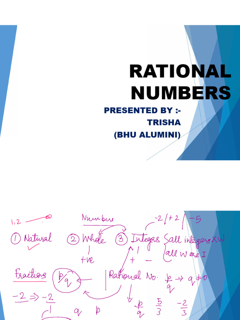 Rational Numbers Demo Class Date 13th July25 | PDF