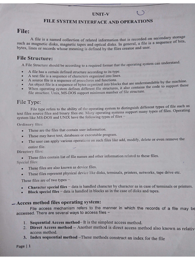 Os Unit 5 | PDF