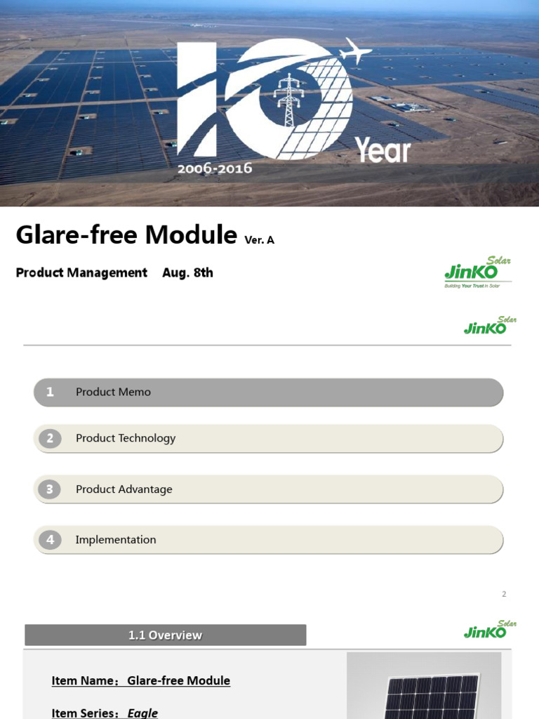 Glare-free Module Overview and Benefits | PDF | Light | Reflection ...