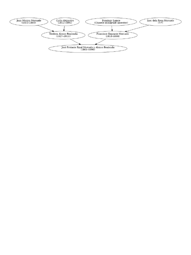 Rizal Complete Family Tree | PDF