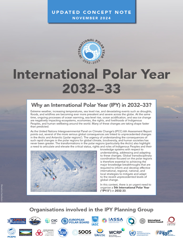 IPY-5: Advancing Polar Research 2032-33 | PDF | Climate Change | Earth ...