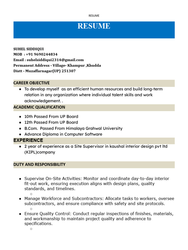 Cv. SS | PDF