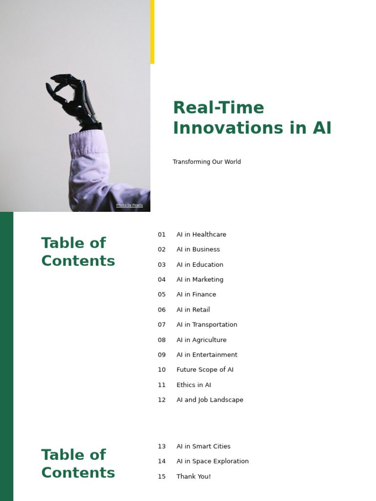 AI Innovations Across Industries | PDF | Artificial Intelligence ...