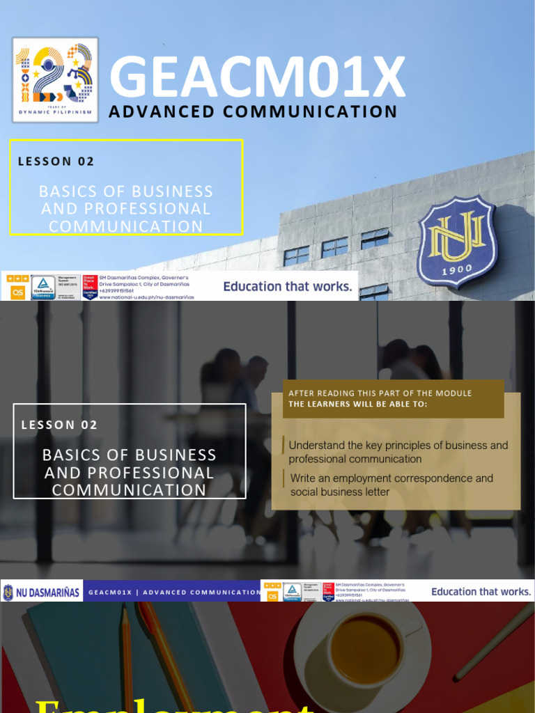 Business Communication Essentials Guide | PDF | Communication | Employment