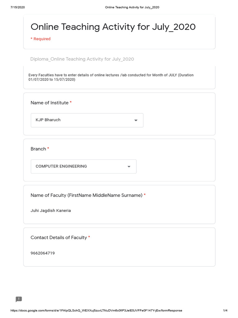 Online Teaching Activity For July - 1!15!2020 | PDF | C++ | Computing