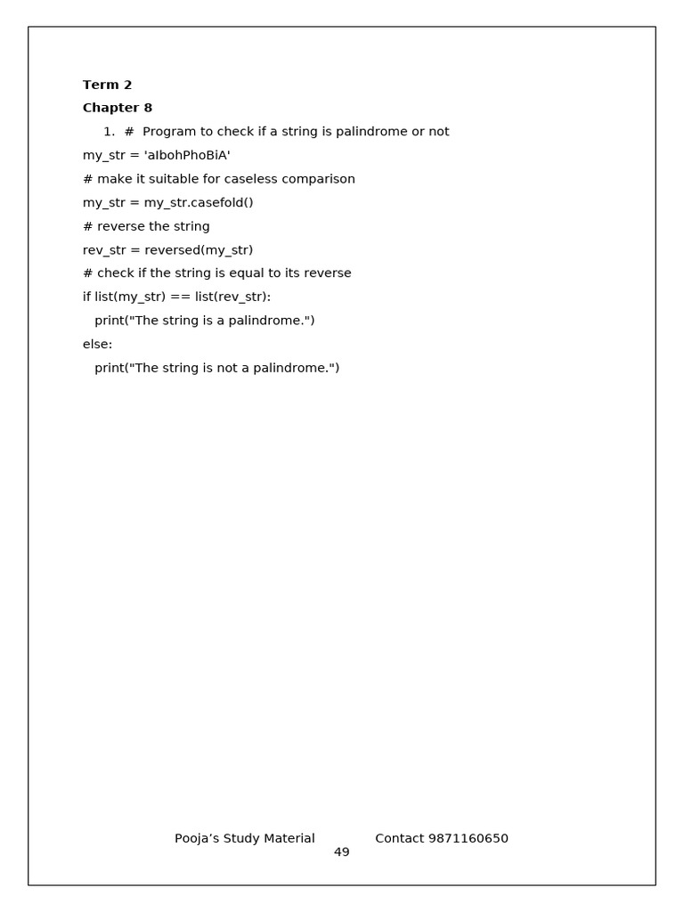 Computer Practical Term 2 | PDF | Letter Case | String (Computer Science)