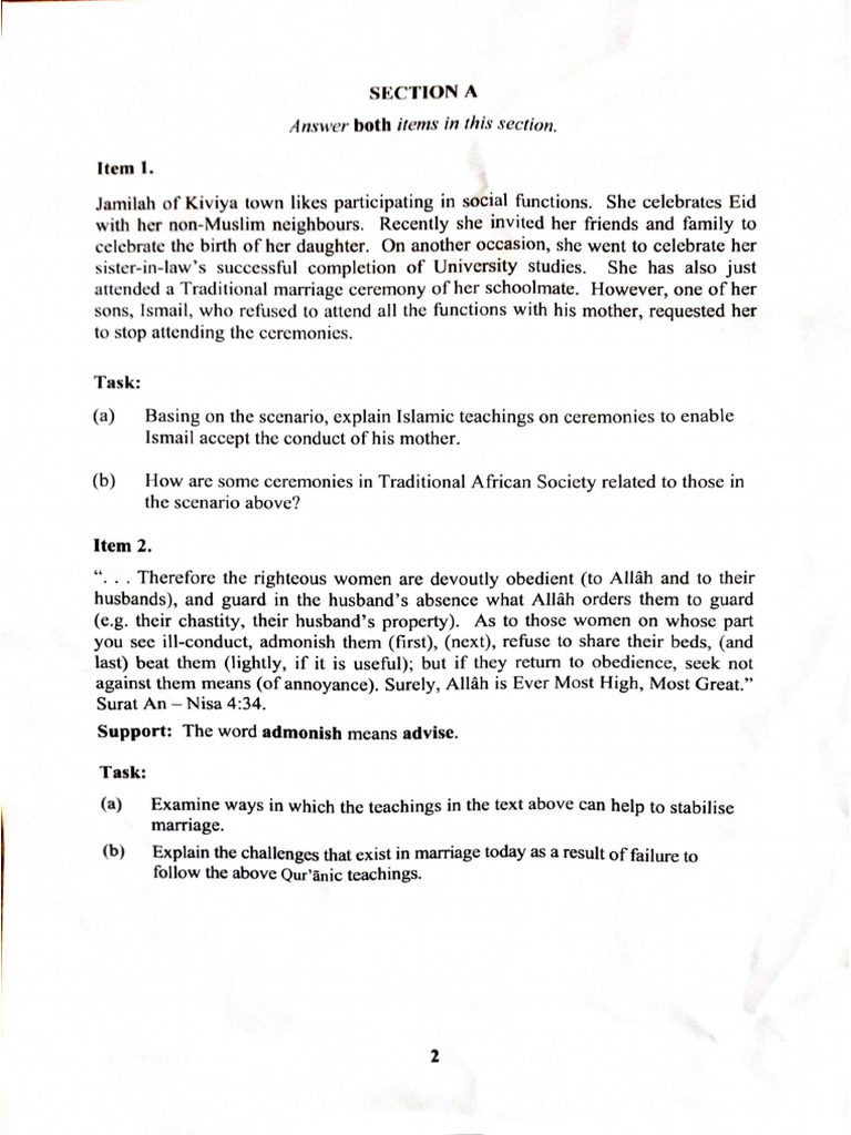 UNEB Past Papers and Resources | PDF