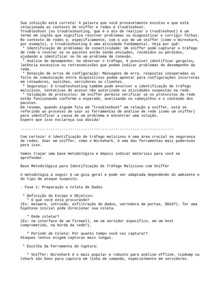 Wireshark | PDF | Rede de computadores | Protocolo de controle de ...