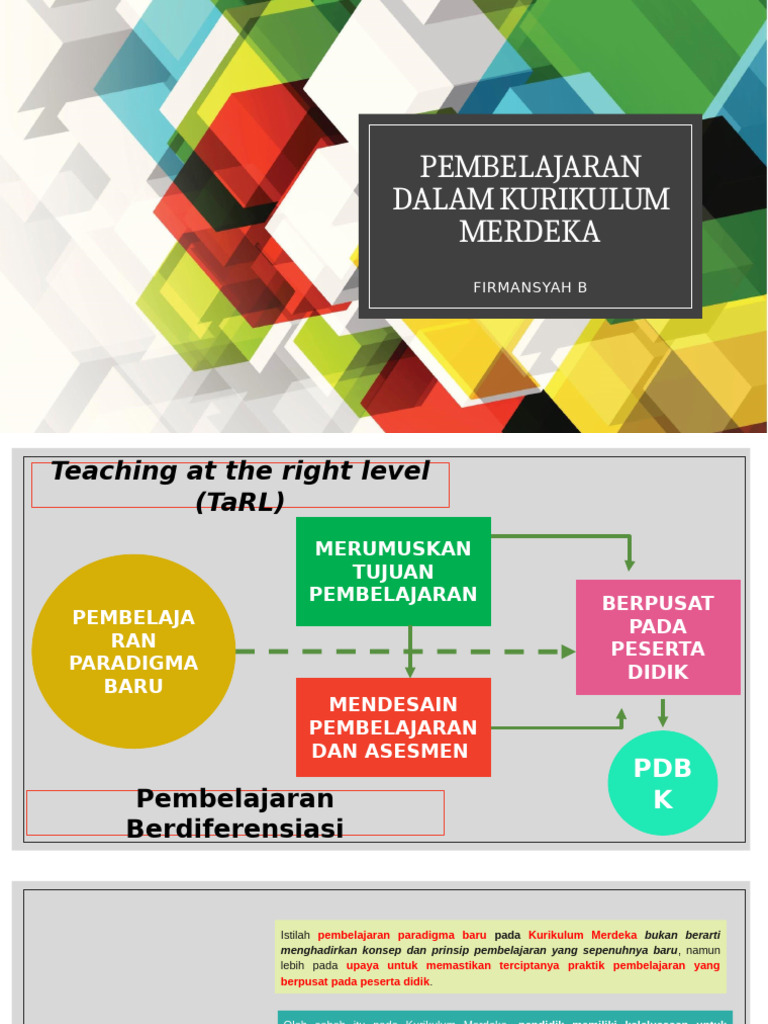 Pembelajaran Berbasis Peserta Didik Kurikulum Merdeka | PDF