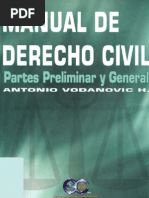 Vodanovic Haklicka, Antonio – Manual de Derecho Civil – Parte Preliminar y General Vol I