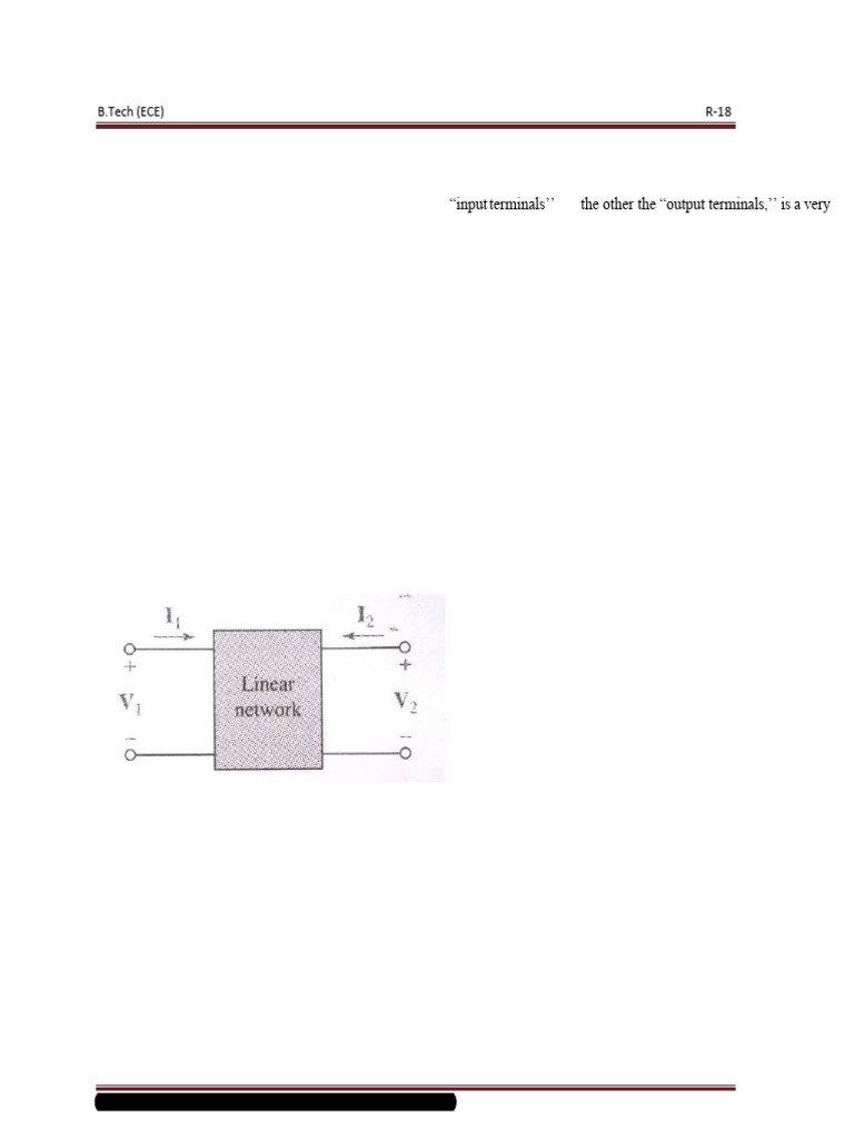 Two Port Network | PDF | Electromagnetism | Telecommunications Engineering