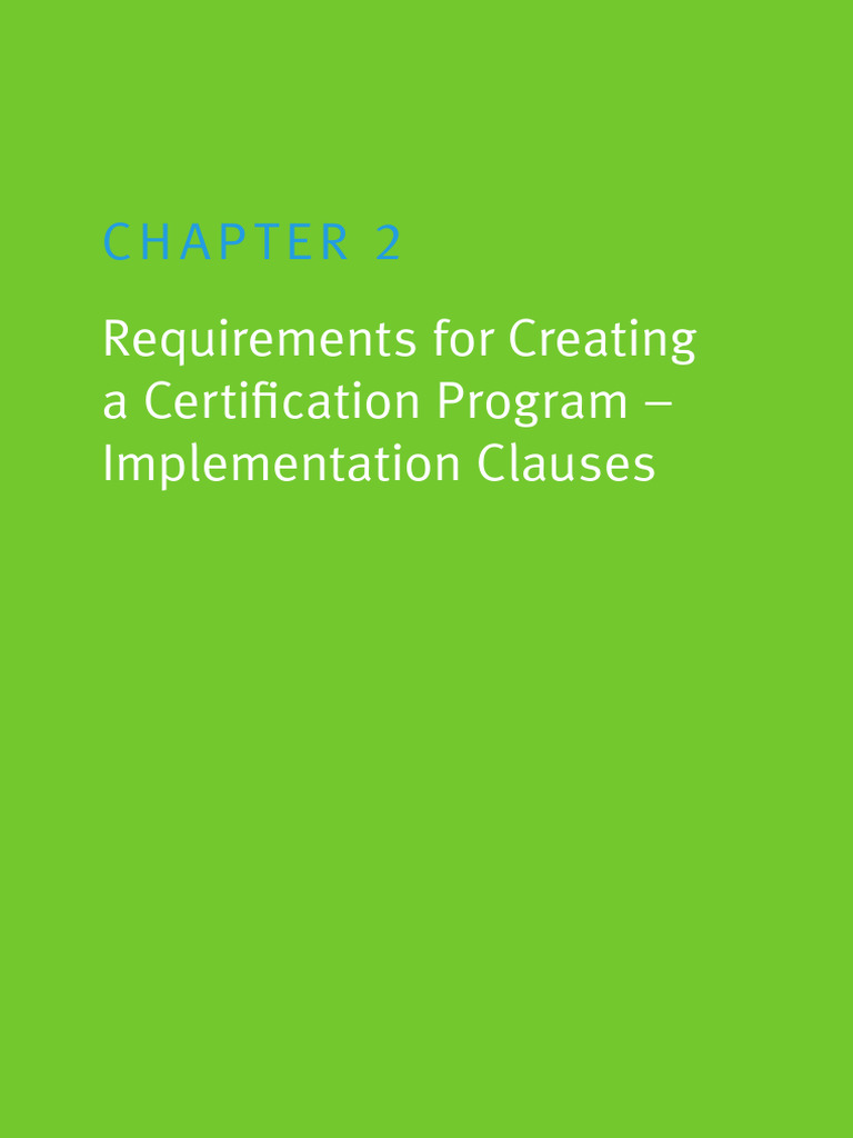 Certification Program Requirements Guide | PDF | Certification ...