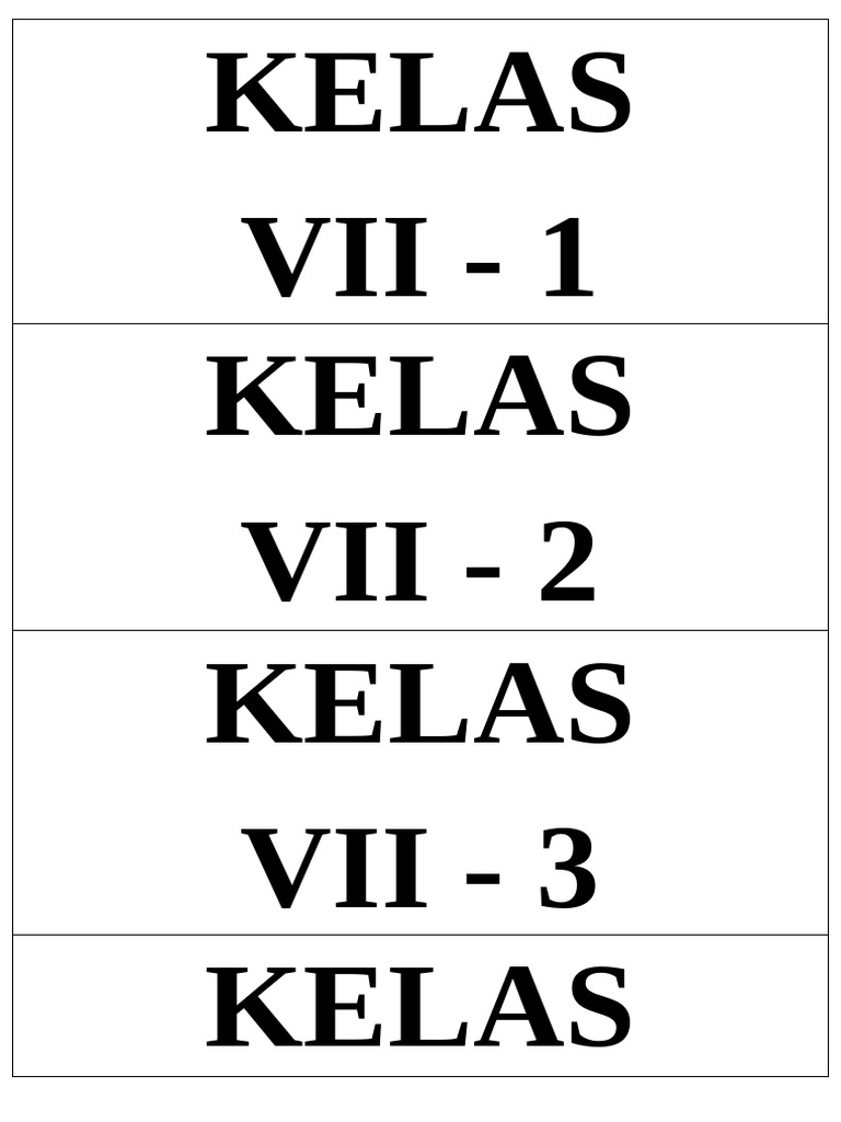 Kelas VII dan Label Kelas Futsal | PDF