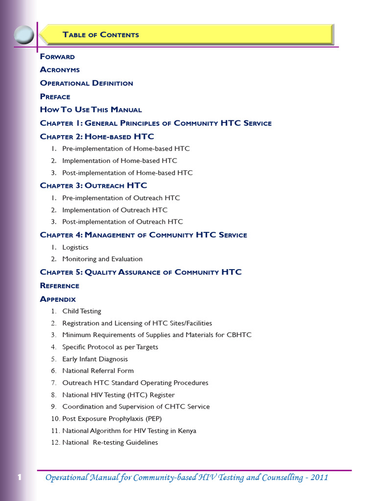 Community-Based HIV Testing Manual | PDF | Diagnosis Of Hiv/Aids | Hiv/Aids