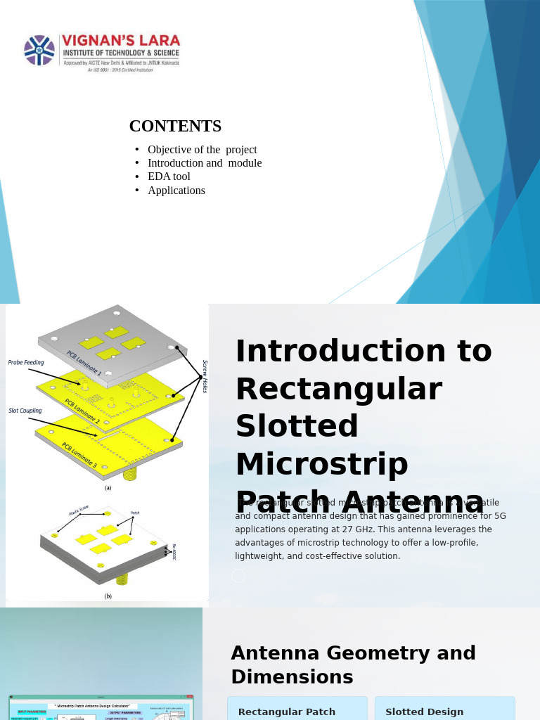 Slotted Microstrip Antenna for 5G | PDF | Antenna (Radio) | Electrodynamics