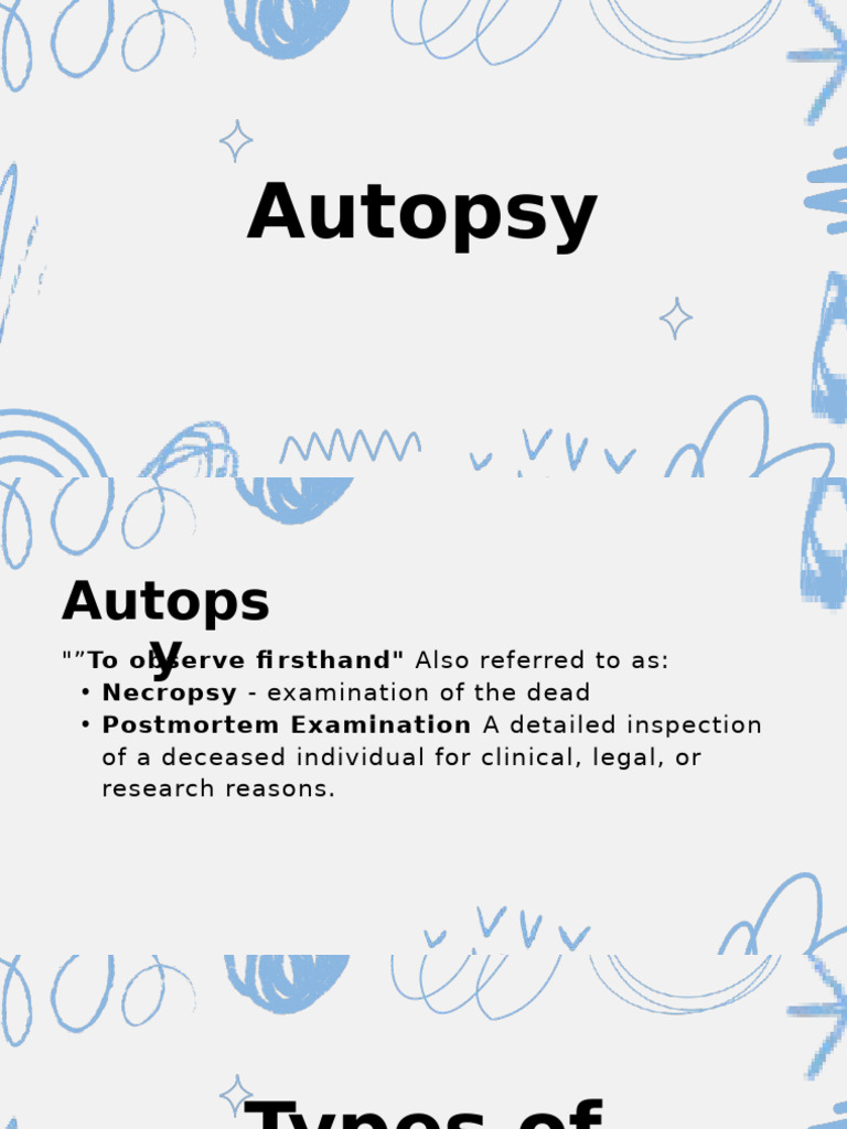 Overview of Autopsy Techniques | PDF | Autopsy | Death