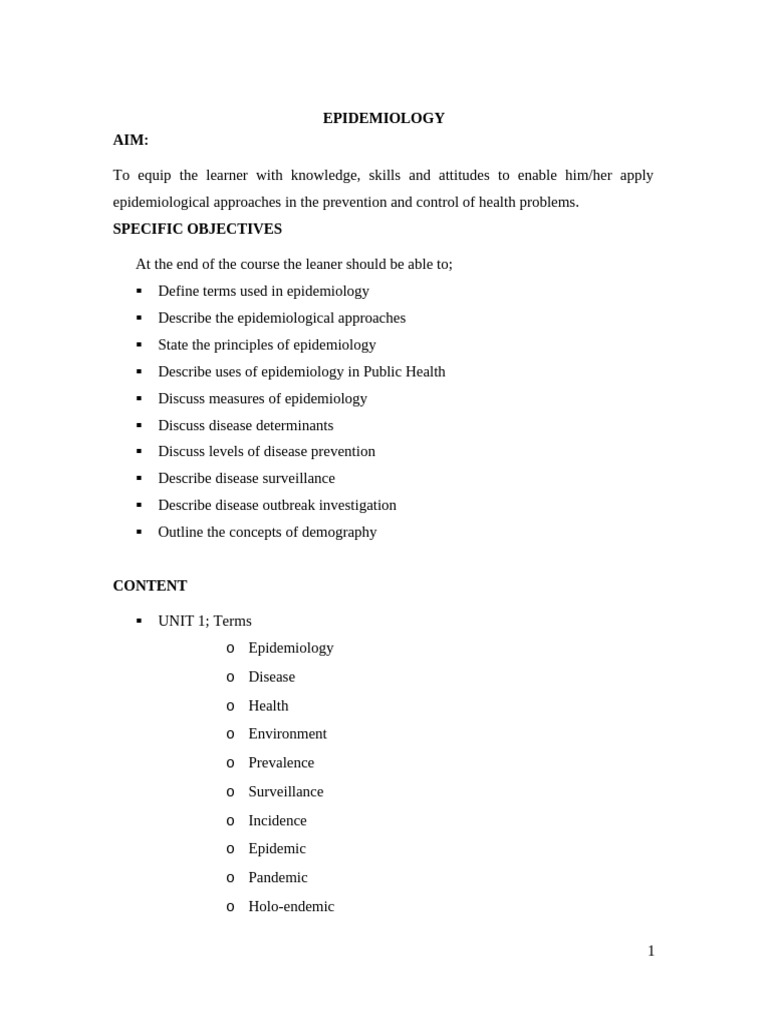 Understanding Epidemiology Basics | PDF | Epidemiology | Infection