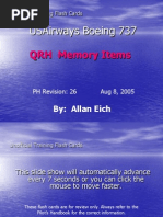 737 QRH Memory Items