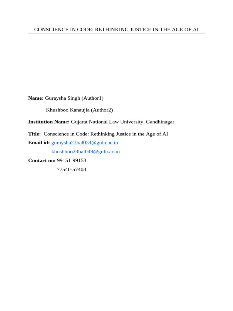 AI Accountability in India's Legal System | PDF | Artificial ...