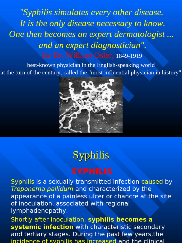 Understanding Syphilis: Symptoms & Diagnosis | PDF | Infection | Human ...
