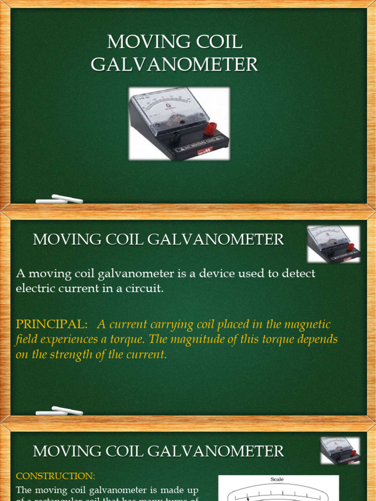 Moving Coil Galvanometer - Notes | PDF | Torque | Quantity