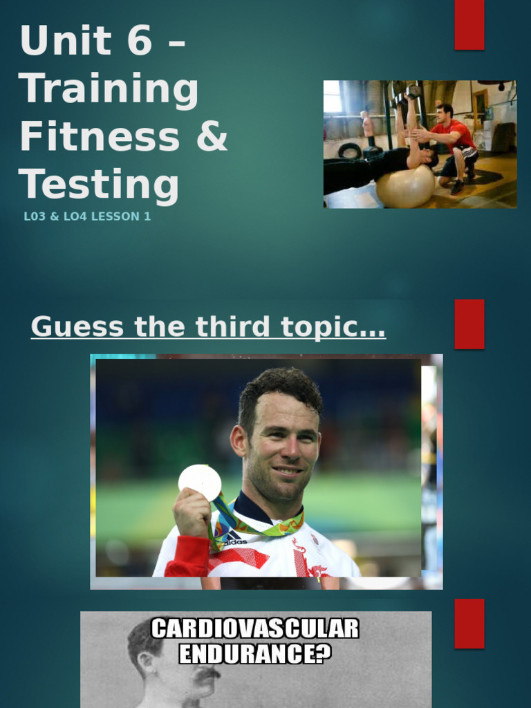 Lesson 7 Training For Physical Fitness Cardiovascular Endurance | PDF ...