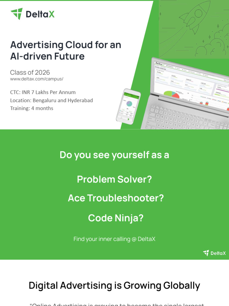 DeltaX Campus Hiring: Full Stack Developer | PDF | Advertising | Cloud ...