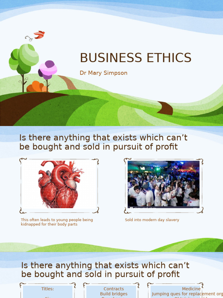 Business Ethics: Profit vs. Morality | PDF | Sustainability | Business ...
