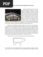 Application of Drag Coefficient Measurement in Industry