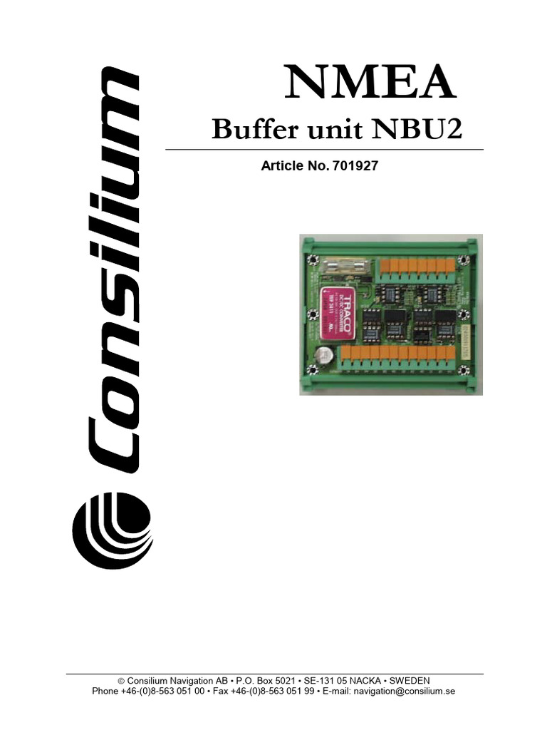 NMEA Buffer Unit NBU2 Overview | PDF | Alternating Current | Power Supply