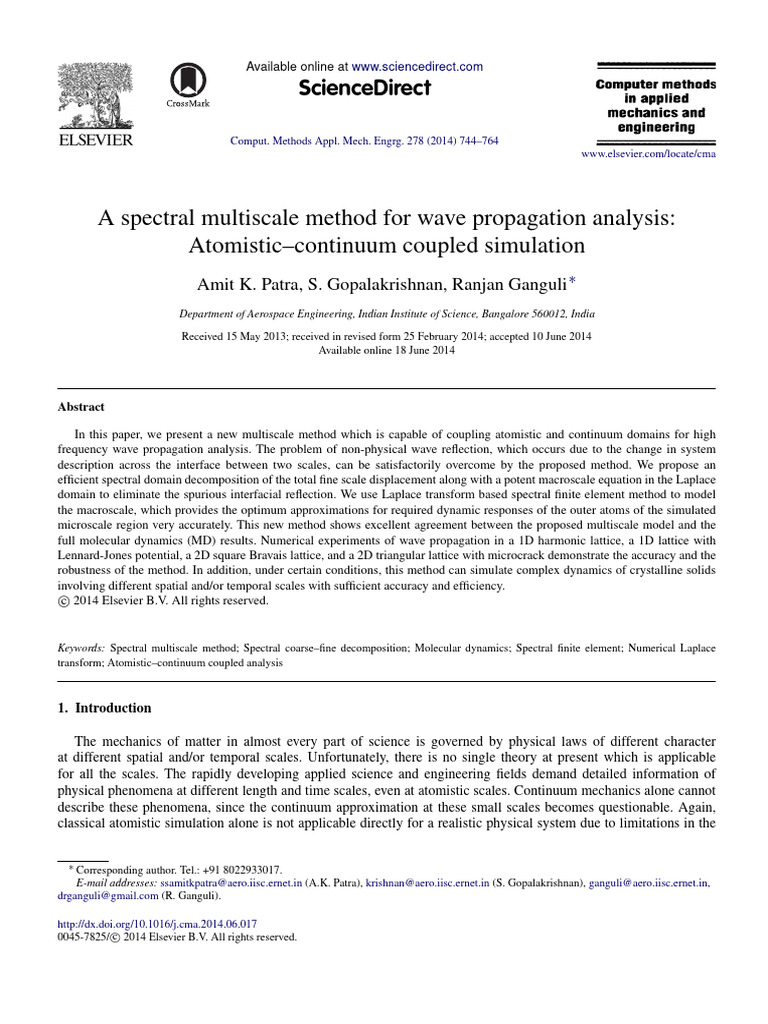 Spectral Multiscale Method for Wave Analysis | PDF | Finite Element ...