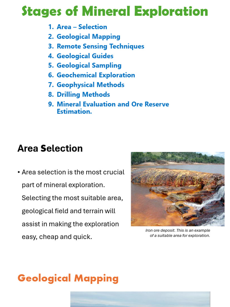 Key Stages in Mineral Exploration | PDF