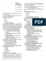 Questionário Gramática e Texto (P2-T1/2012)
