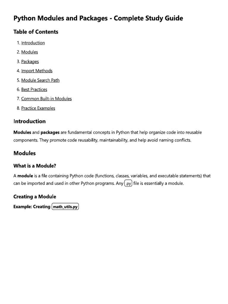 Python Modules and Packages | PDF | Currency | Euro