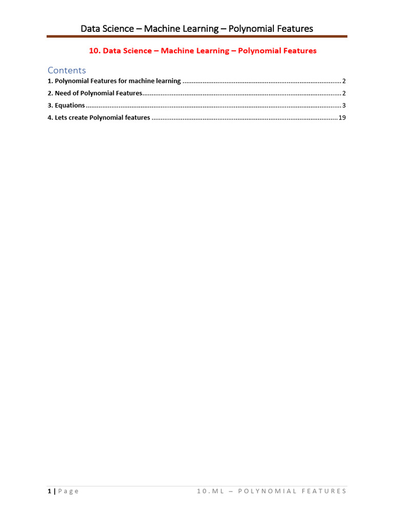 Understanding Polynomial Features in ML | PDF | Linear Regression ...