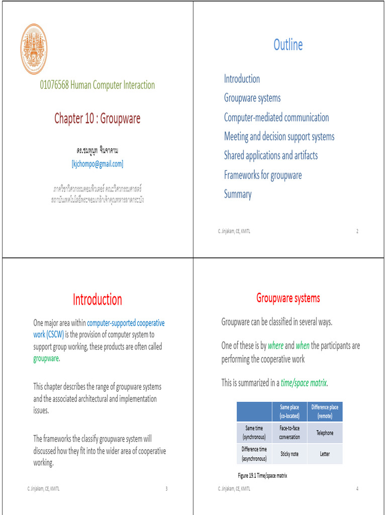 Asynchronous Groupware Systems Overview | PDF | Text Messaging ...