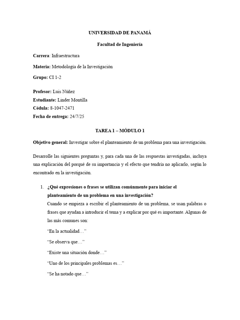 Juan Lopez Cx1 1 Tarea 1 Modulo 1 1 Pdf Cognición Aprendizaje