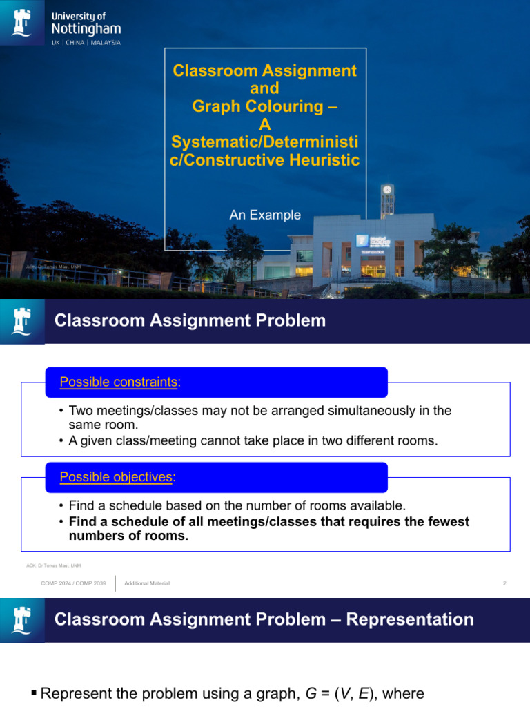 Classroom Assignment Graph Colour Pdf Vertex Graph Theory