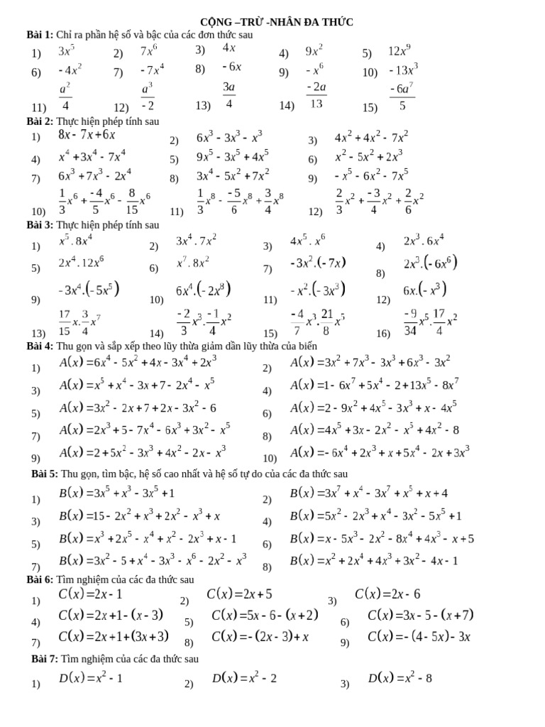 C NG TR Nhân Đa TH C | PDF